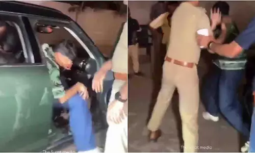 Surat: शराब पार्टी पर पुलिस के छापे के बाद युवकों और पुलिस के बीच झड़प