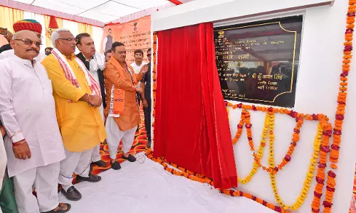 CM ने भरतपुर के नदबई में राजकीय जिला अस्पताल का किया शिलान्यास