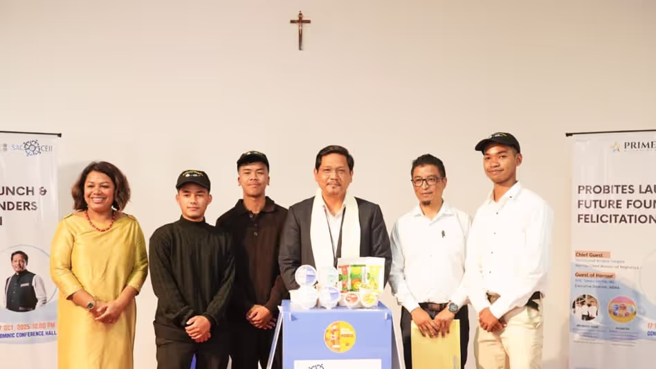 Meghalaya  के मुख्यमंत्री ने शिलांग में छात्रों द्वारा संचालित दही ब्रांड का शुभारंभ किया