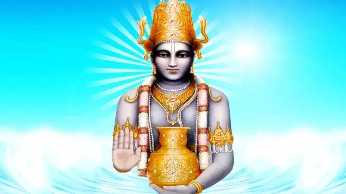 भगवान धनवंतरी कौन हैं और धनतेरस से क्या है संबंध, पढ़ें कथा भगवान धनवंतरी कौन हैं और धनतेरस से क्या है संबंध, पढ़ें कथा