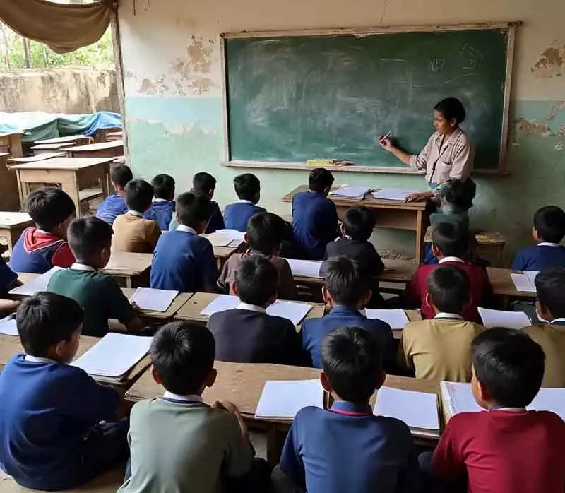 Kupwara 90 छात्र, सिर्फ 3 कक्षाएं: सरमार्ग स्कूल ने उजागर की शिक्षा व्यवस्था की हालत Kupwara 90 छात्र, सिर्फ 3 कक्षाएं: सरमार्ग स्कूल ने उजागर की शिक्षा व्यवस्था की हालत