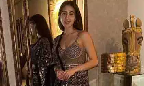 सारा अली खान ने Dolly से प्रेरित पोशाक में दिवाली मनाई