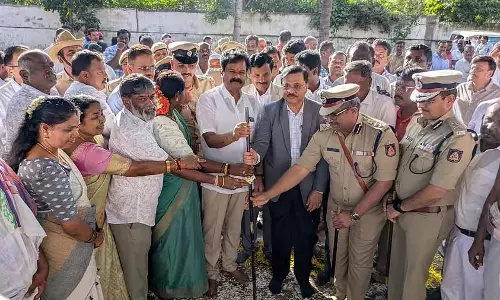 Anekal : ₹4.5 करोड़ की लागत से पुलिस स्टेशन के निर्माण के लिए भूमि पूजन