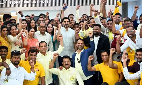 Andhra प्रदेश के मंत्री नारा लोकेश सिडनी पहुंचे
