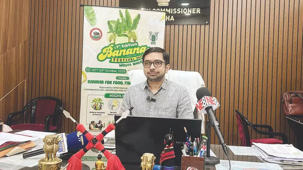Nagaland : वोखा में किसानों को सशक्त बनाने के लिए केला महोत्सव 2025 Nagaland : वोखा में किसानों को सशक्त बनाने के लिए केला महोत्सव 2025