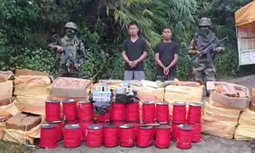Mizoram में भारत-म्यांमार सीमा से दो गिरफ्तार, विस्फोटक बरामद