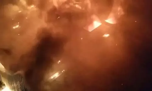 BREAKING: बॉक्स फैक्ट्री में लगी भीषण आग, लपटों ने मचाई तबाही