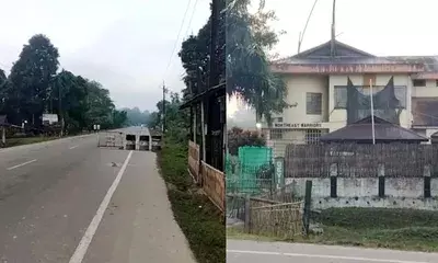 Manipur: इम्फाल में स्थानीय समाचार पत्र स्टैंड पर नहीं पहुंचे, केबल टीवी बंद Manipur: इम्फाल में स्थानीय समाचार पत्र स्टैंड पर नहीं पहुंचे, केबल टीवी बंद