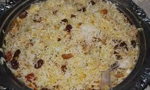 Kaju Kishmish Pulao : काजू-किशमिश पुलाव की रेसिपी , झटपट नोट करें विधि Kaju Kishmish Pulao : काजू-किशमिश पुलाव की रेसिपी , झटपट नोट करें विधि