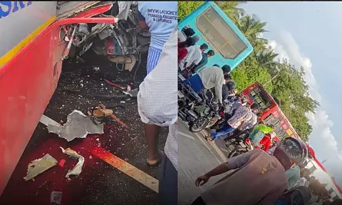 तीन KSRTC बसों के बीच टक्कर; तीन की मौत, कई घायल
