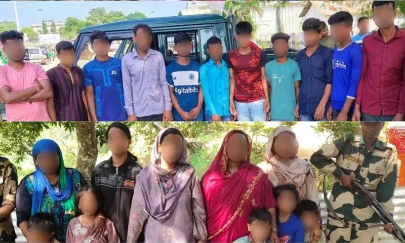 BSF ने त्रिपुरा में भारत-बांग्लादेश सीमा पर 21 अवैध प्रवासियों को पकड़ा
