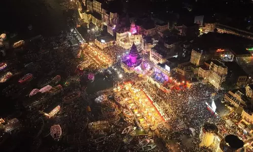 Moradabad: 11 लाख दीप जलते ही मुरादाबाद में छाया दिवाली का जादू Moradabad: 11 लाख दीप जलते ही मुरादाबाद में छाया दिवाली का जादू