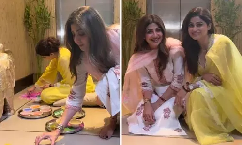Shilpa और शमिता शेट्टी ने दिवाली की रंगोली में जोड़ा क्रिएटिव ट्विस्ट Shilpa और शमिता शेट्टी ने दिवाली की रंगोली में जोड़ा क्रिएटिव ट्विस्ट