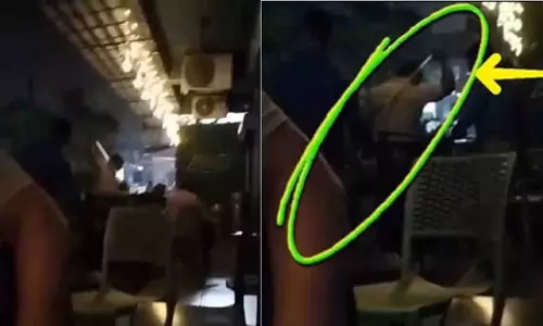 पटाखों से डरे कुत्ते को कैफे में पीटा गया, पुलिसकर्मी पर आरोप