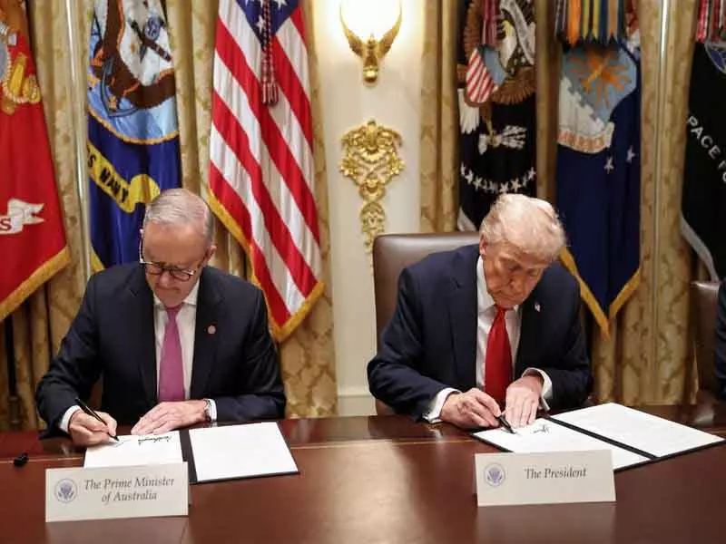US-Australia में अरबों डॉलर का समझौता: खनिज और रक्षा सहयोग पर फोकस US-Australia में अरबों डॉलर का समझौता: खनिज और रक्षा सहयोग पर फोकस