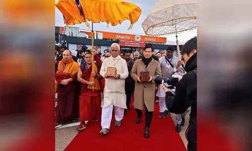 रूस के कलमीकिया में बुद्ध के अवशेषों की प्रदर्शनी, 1 लाख दर्शक पहुंचे रूस के कलमीकिया में बुद्ध के अवशेषों की प्रदर्शनी, 1 लाख दर्शक पहुंचे