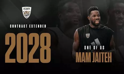 Jaiteh का कॉन्ट्रैक्ट 2028 तक बढ़ा, दुबई बास्केटबॉल ने दिखाई भरोसे की मिसाल