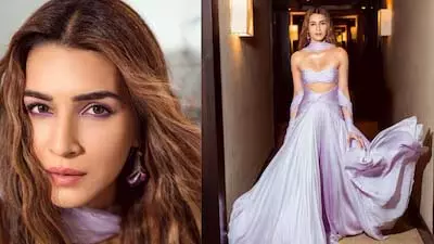 Kriti Sanon ने लाइलैक ड्रेप्स में दिखाया मॉडर्न देवी मूड Kriti Sanon ने लाइलैक ड्रेप्स में दिखाया मॉडर्न देवी मूड
