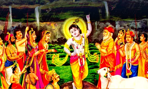 गोवर्धन पूजा आज, श्रीकृष्ण के गिरधारी स्वरूप की होगी पूजा गोवर्धन पूजा आज, श्रीकृष्ण के गिरधारी स्वरूप की होगी पूजा