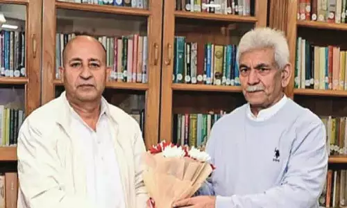 जीएम शाहीन, शिक्षकों के प्रतिनिधिमंडल ने एलजी से मुलाकात की