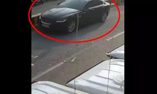 मौत का LIVE वीडियो, Jaguar कार कैमरे में कैद