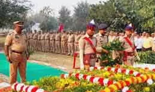 मधुबन में पुलिस स्मृति दिवस मनाया गया मधुबन में पुलिस स्मृति दिवस मनाया गया