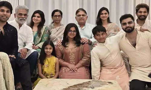 क्या Allu Sirish की गर्लफ्रेंड नयनिका परिवार की दिवाली तस्वीरों में अपना चेहरा छिपा रही हैं?