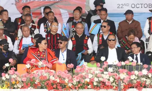 उखरुल में NSCN-IM प्रमुख थुइंगालेंग मुइवा का भव्य स्वागत उखरुल में NSCN-IM प्रमुख थुइंगालेंग मुइवा का भव्य स्वागत