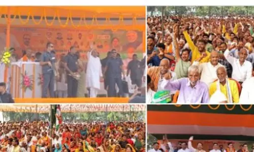 गोपालगंज-सीवान में एनडीए उम्मीदवारों के पक्ष में चुनावी रैली