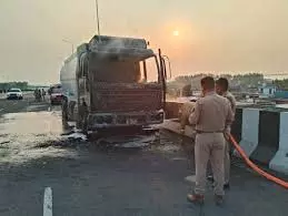Up News: एविएशन फ्यूल ले जा रहे ट्रक में लगी आग Up News: एविएशन फ्यूल ले जा रहे ट्रक में लगी आग