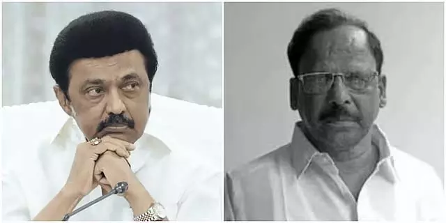 DMK MLA कु. पोन्नुसामी का निधन: मुख्यमंत्री एम.के. स्टालिन ने शोक जताया DMK MLA कु. पोन्नुसामी का निधन: मुख्यमंत्री एम.के. स्टालिन ने शोक जताया