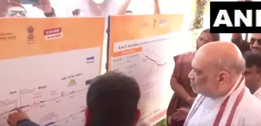 Amit Shah ने नए विधायक आवास का उद्घाटन किया Amit Shah ने नए विधायक आवास का उद्घाटन किया