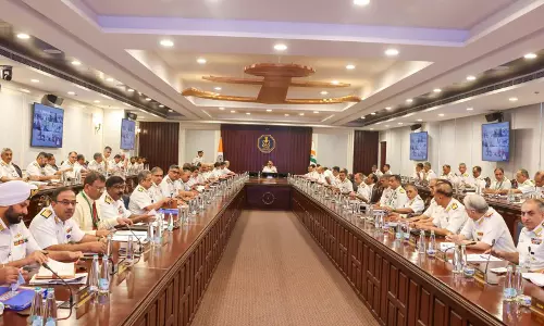 भारतीय नौसेना का कमांडर सम्मेलन 2025 शुरू, CNS ने परिचालन उत्कृष्टता और युद्ध तत्परता पर जोर दिया