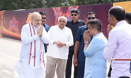 अमित शाह ने गुजरात में शांतिपुरा-खोराज GIDC सड़क के छह लेन विस्तार की आधारशिला रखी