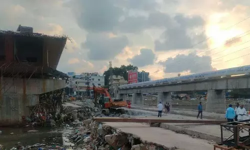 मूसारामबाग कॉजवे के निर्माण के बाद 4-5 किमी का रास्ता, जीएचएमसी का छह-लेन हाई-लेवल ब्रिज का निर्माण धीमा