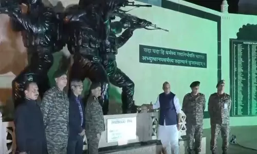 रक्षा मंत्री राजनाथ सिंह ने Jaisalmer में शौर्य वन का किया उद्घाटन