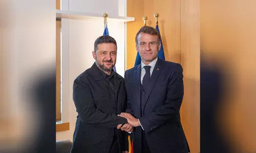 Zelensky और मैक्रों ने गठबंधन बैठक से पहले यूक्रेन रणनीति पर समन्वय के लिए ब्रुसेल्स में मुलाकात की Zelensky और मैक्रों ने गठबंधन बैठक से पहले यूक्रेन रणनीति पर समन्वय के लिए ब्रुसेल्स में मुलाकात की