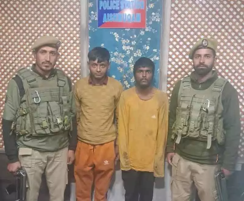 Anantnag 2013 की चोरी और सेंधमारी के मामलों में दो वांछित गिरफ्तार Anantnag 2013 की चोरी और सेंधमारी के मामलों में दो वांछित गिरफ्तार
