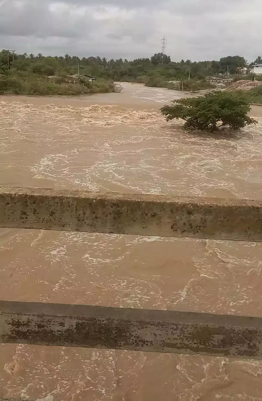 लगातार बारिश और तूफान; कोडी झील में गिर गया, 56 घर ढह गए लगातार बारिश और तूफान; कोडी झील में गिर गया, 56 घर ढह गए