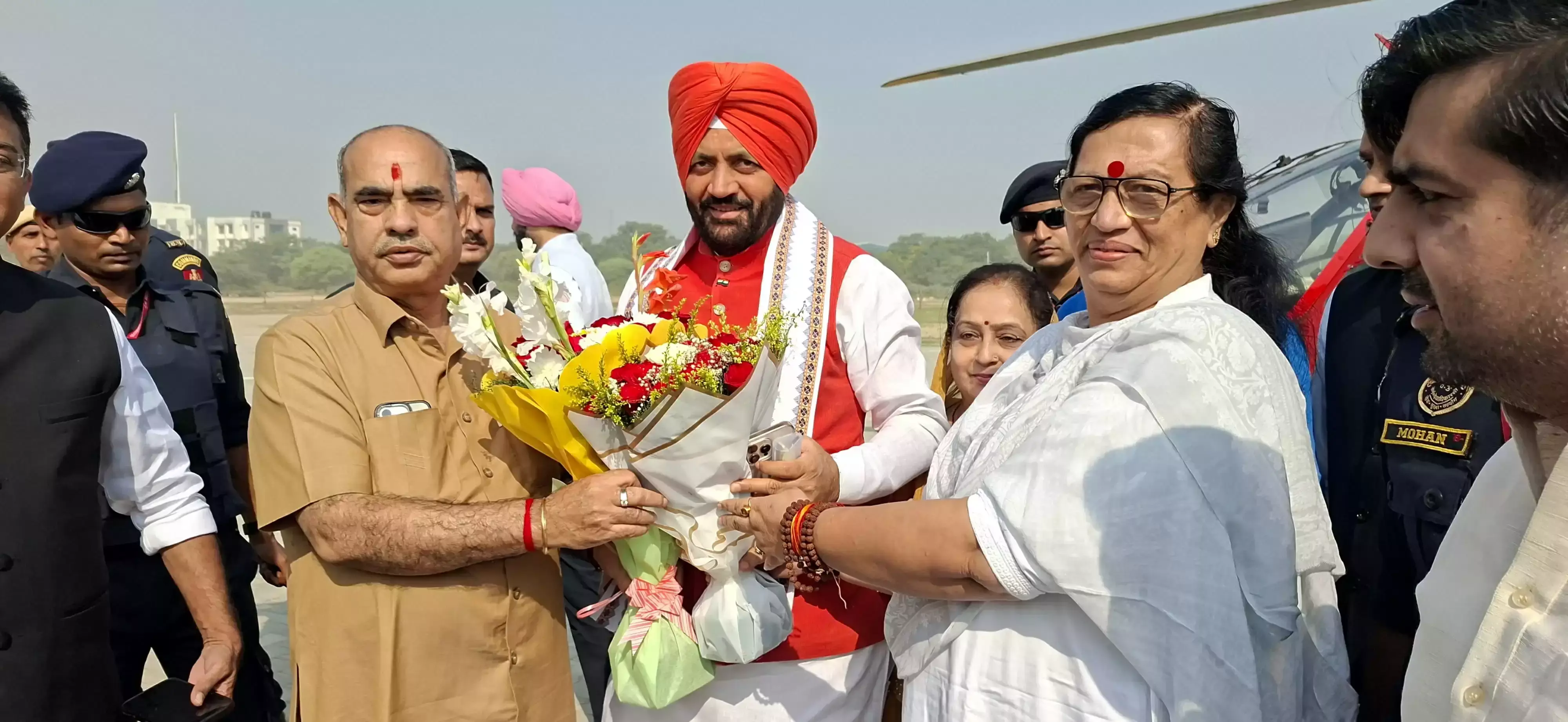 Faridabad: चरण सुहावे गुरु चरण यात्रा का मुख्यमंत्री ने अभिनंदन किया