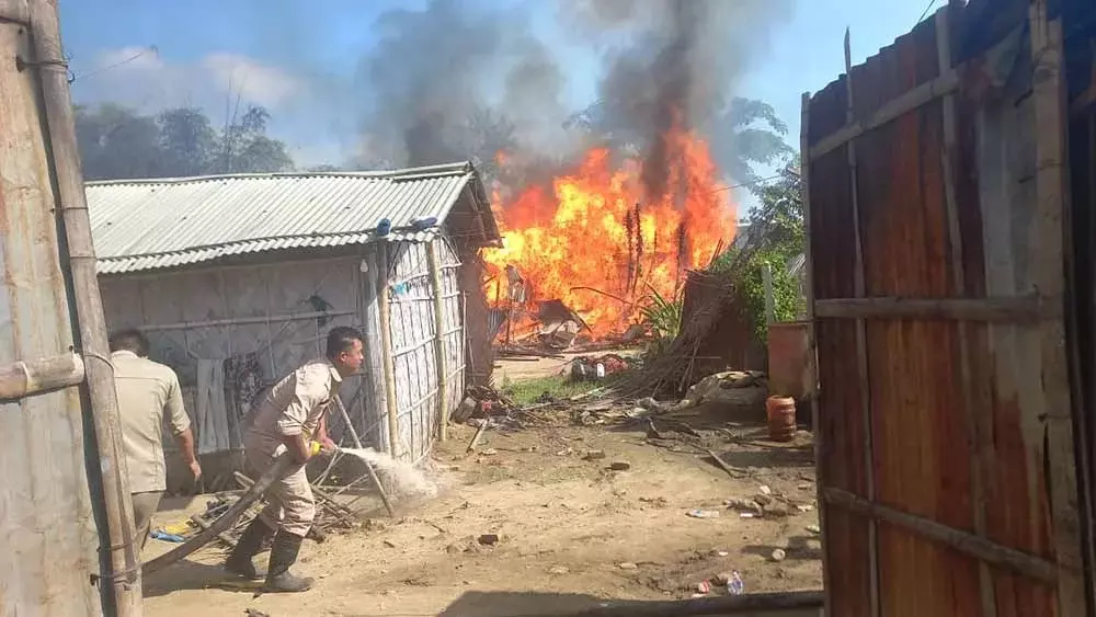 Nagaland : फाईपीजांग गांव में आग से आठ घर नष्ट
