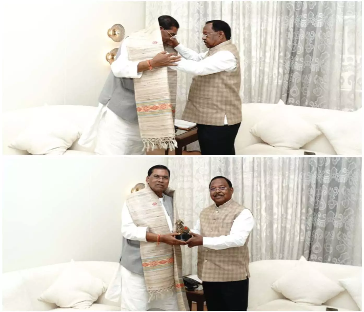 कैबिनेट मंत्री राम विचार नेताम से फग्गन सिंह कुलस्ते की सौजन्य भेंट कैबिनेट मंत्री राम विचार नेताम से फग्गन सिंह कुलस्ते की सौजन्य भेंट