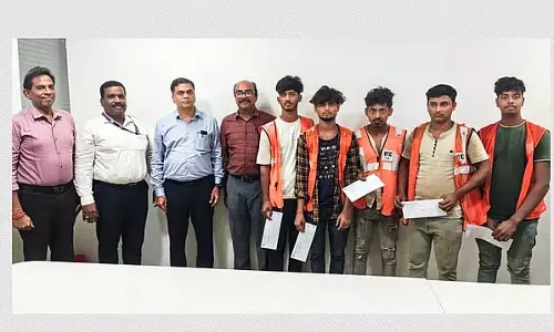 Chennai मेट्रो के निर्माण श्रमिकों की उनके मानवीय कार्य के लिए प्रशंसा की गई