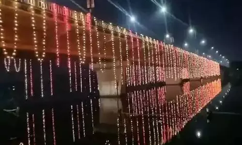 तोरवा में छठ घाट आकर्षक लाइट से चमका
