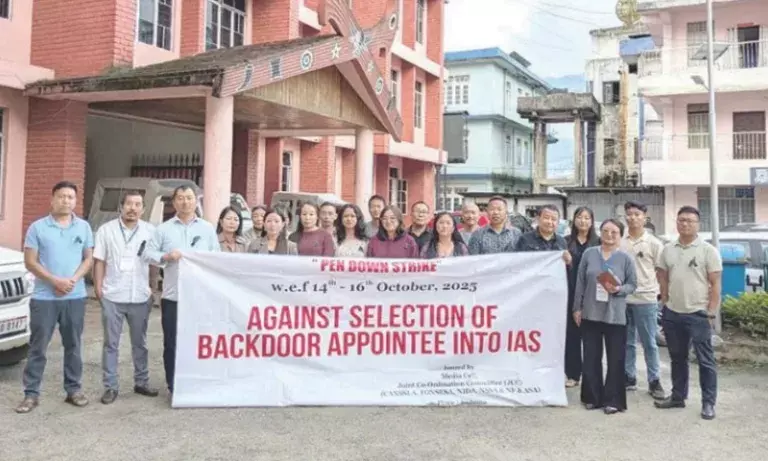 Nagaland: IAS की नियुक्ति के विरोध में JCC कलम बंद और औजार बंद हड़ताल तेज करेगी