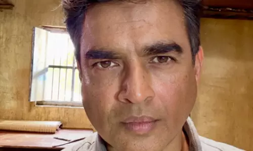 जी.डी. नायडू की बायोपिक के सेट से R. Madhavan का क्लीन शेव लुक शेयर जी.डी. नायडू की बायोपिक के सेट से R. Madhavan का क्लीन शेव लुक शेयर