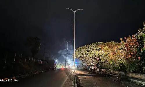 Karnataka : शहर की मुख्य सड़कें स्ट्रीटलाइट्स के बिना अंधेरे