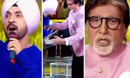 KBC में दिलजीत दोसांझ ने अमिताभ बच्चन के पैर छुए KBC में दिलजीत दोसांझ ने अमिताभ बच्चन के पैर छुए