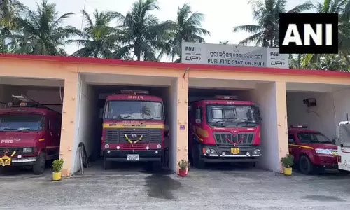पुरी: संभावित चक्रवात के मद्देनजर अग्निशमन विभाग हाई अलर्ट