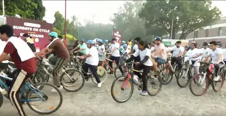 देशभर में फिट इंडिया संडे ऑन साइकिल के 45वें संस्करण का आयोजन देशभर में फिट इंडिया संडे ऑन साइकिल के 45वें संस्करण का आयोजन